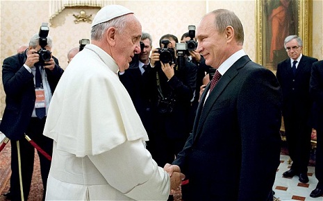 Vladimir Putin to meet Pope Francis in Rome to discuss the Ukraine crisis